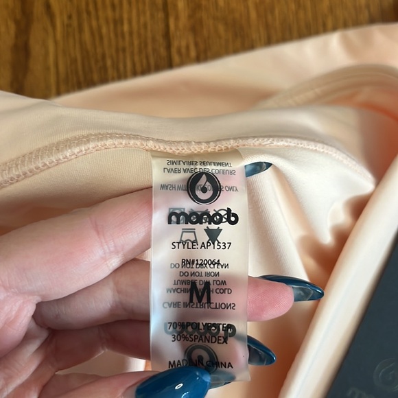 NWT Mono b Woman’s Light Pink Leggings Size M - Picture 7 of 7